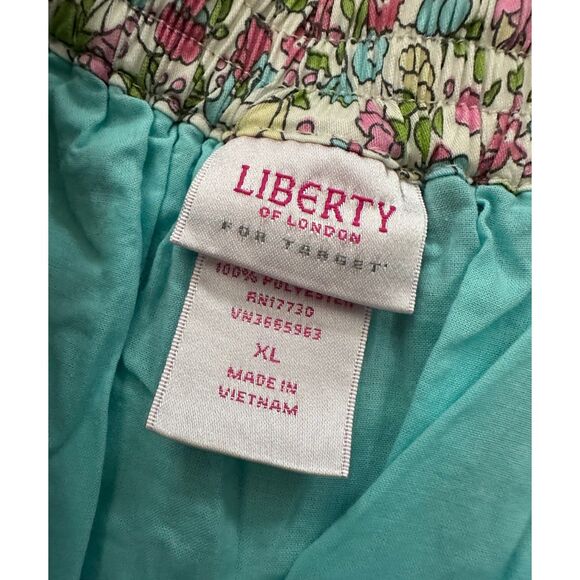 Y2k Liberty of London Target Floral Blue Tulle Layered Cottagecore Skirt Girl XL - Picture 3 of 8